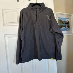 Gray Quarter-Zip Pullover